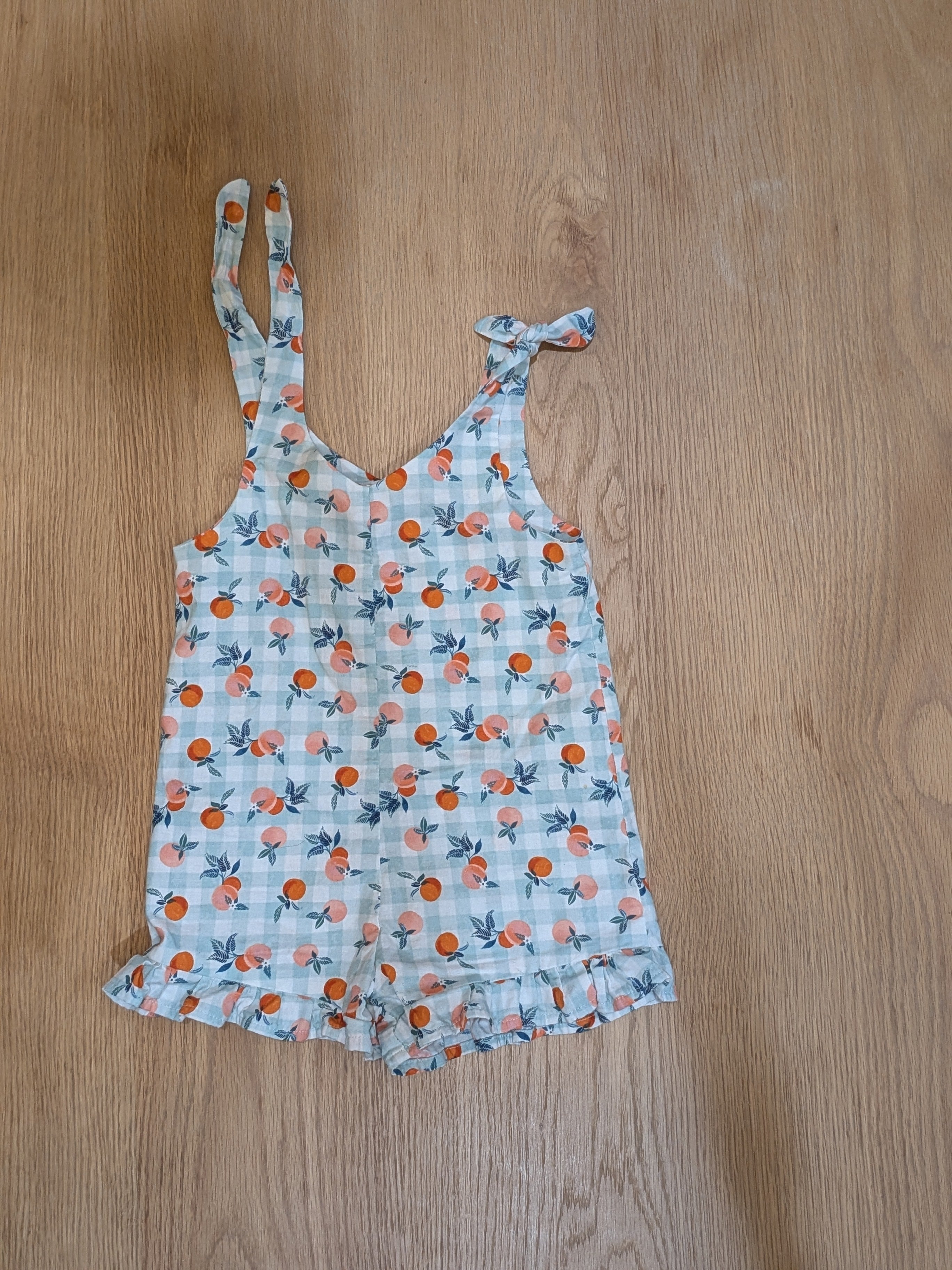 Citrus Print Toddler Romper