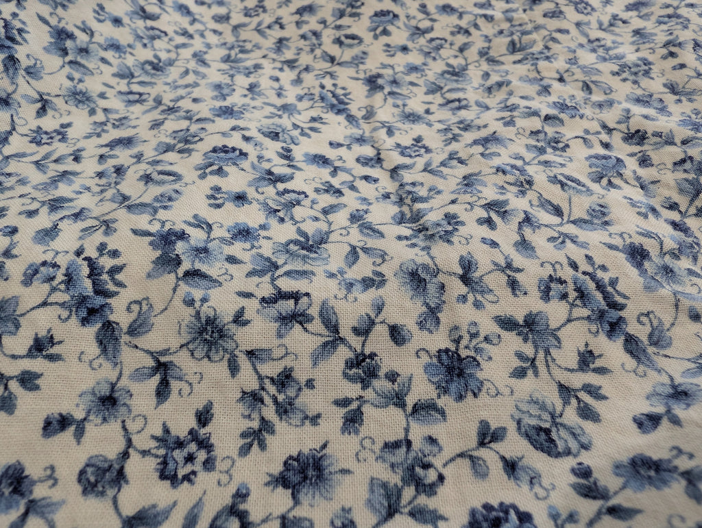 Blue Ditsy Floral Toddler Romper 2t