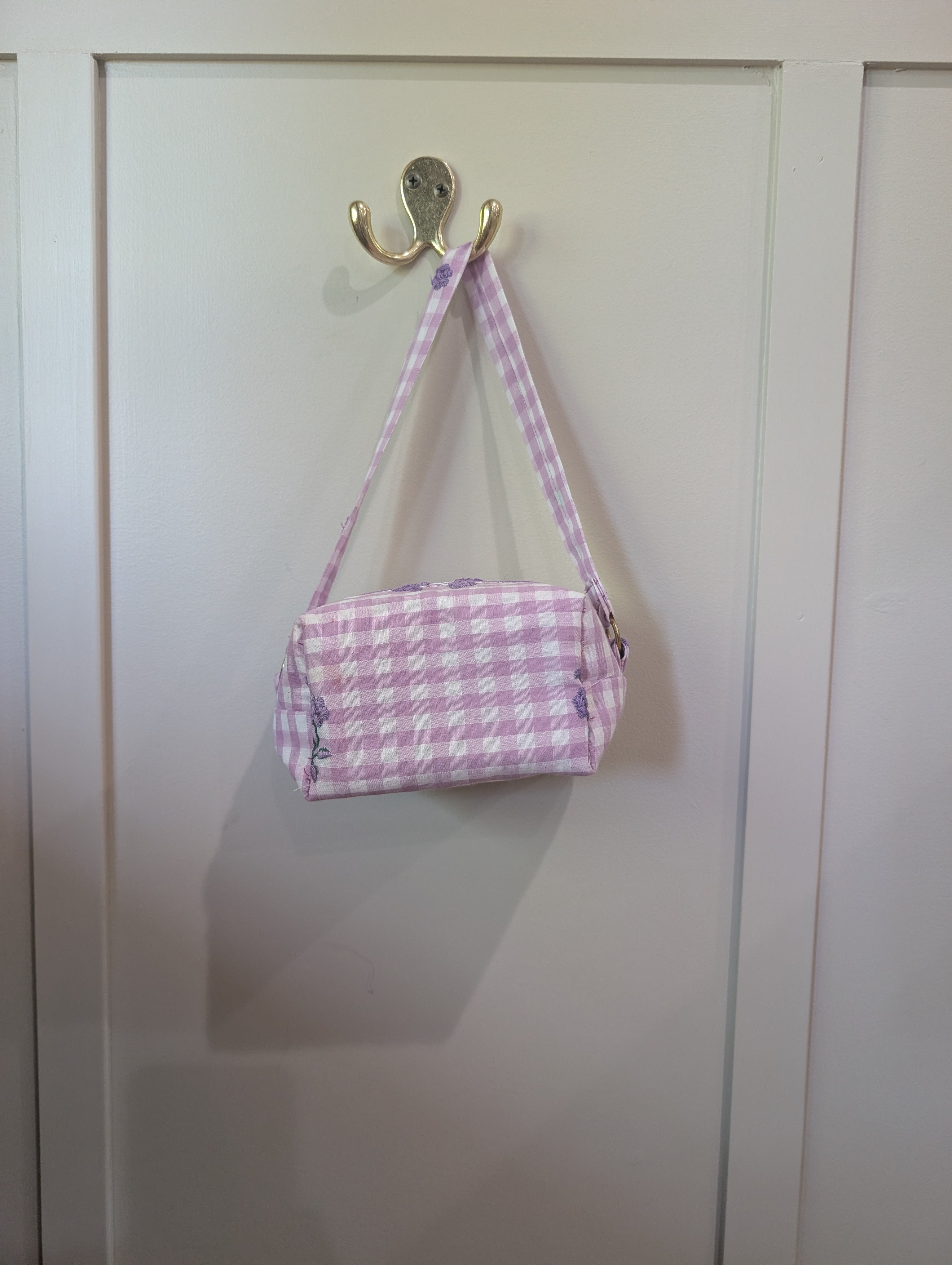 Blossom Gingham Dress with Purse (size 18m)