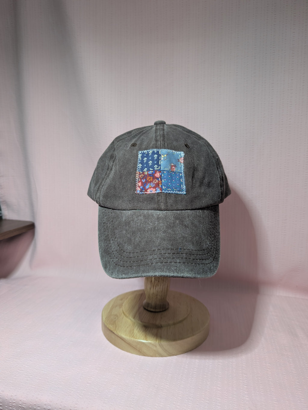 Brown Quilt Square Baseball Cap