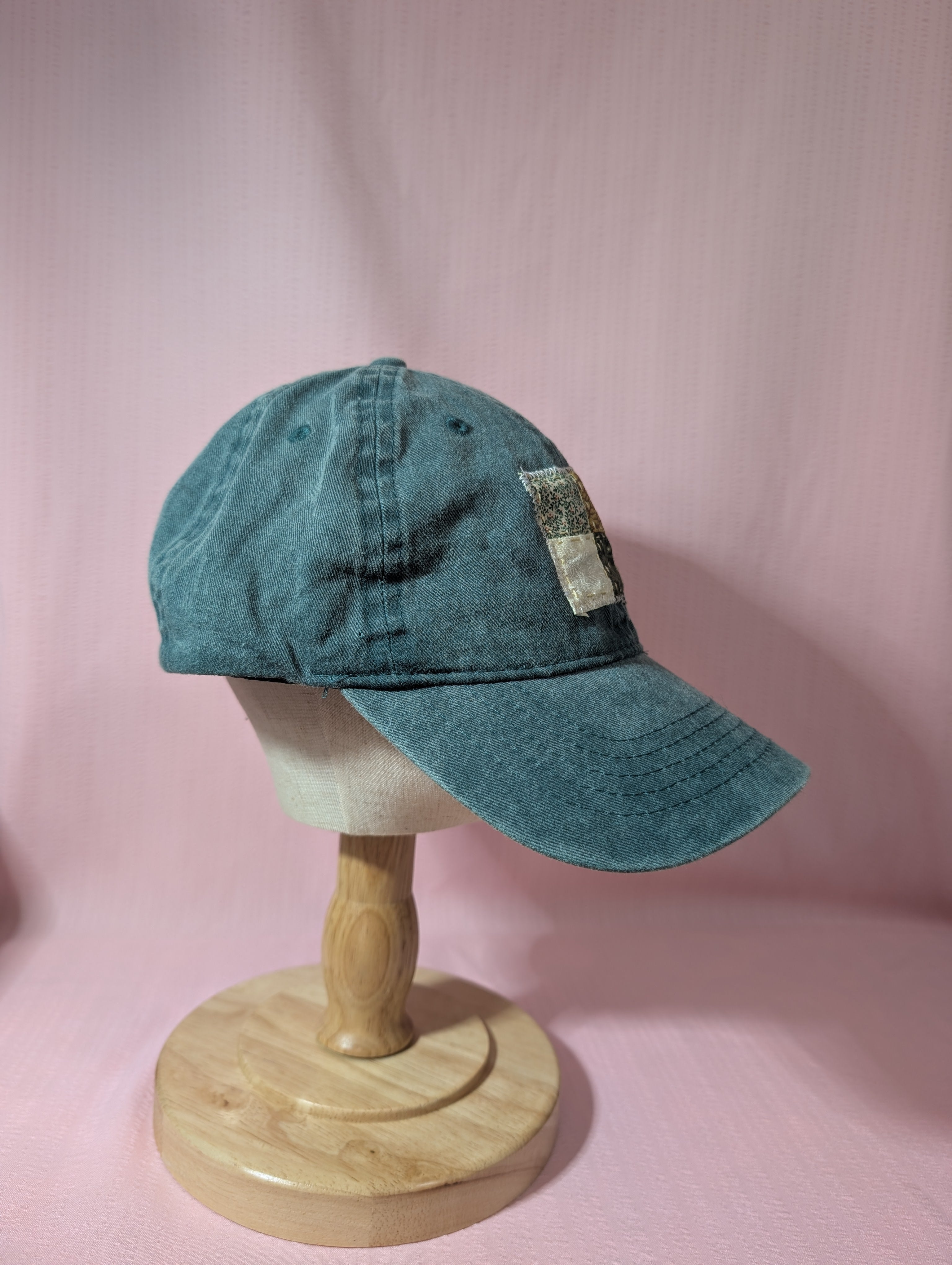 Green Quilt Square Baseball Cap