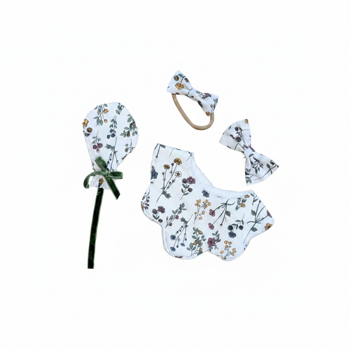 Botanical Wildflower Baby Set Studio Background