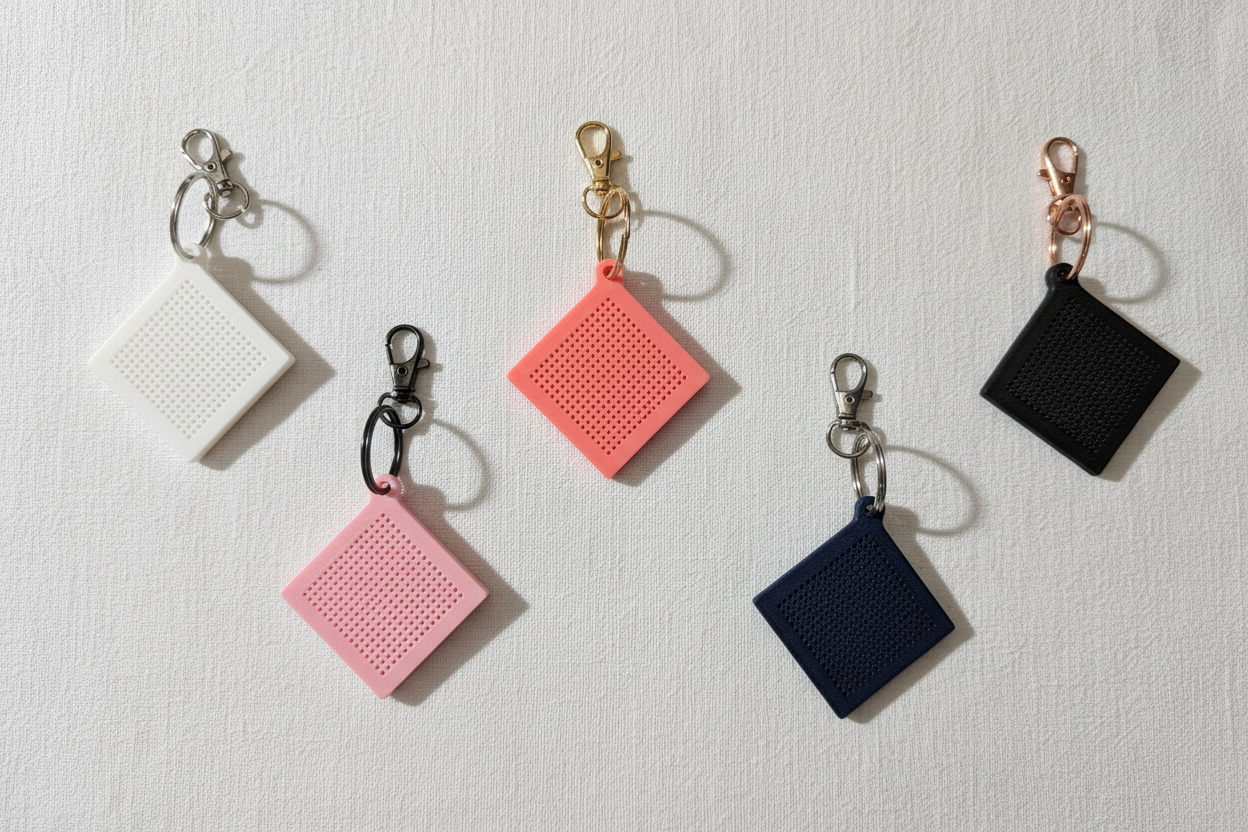 Keychain Blanks - Linen Background
