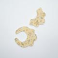 Yellow Floral Baby Bib Set – Square Format